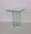 Architecturally Styled Green Edge Glass Side Table Attributed to Fontana Arte For Sale - Image 12 of 13