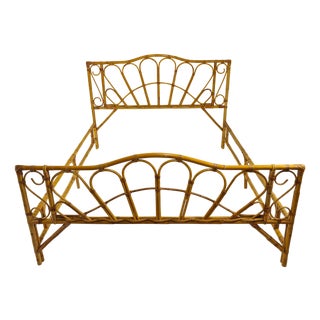 Double Bed in Bamboo, 1960s For Sale
