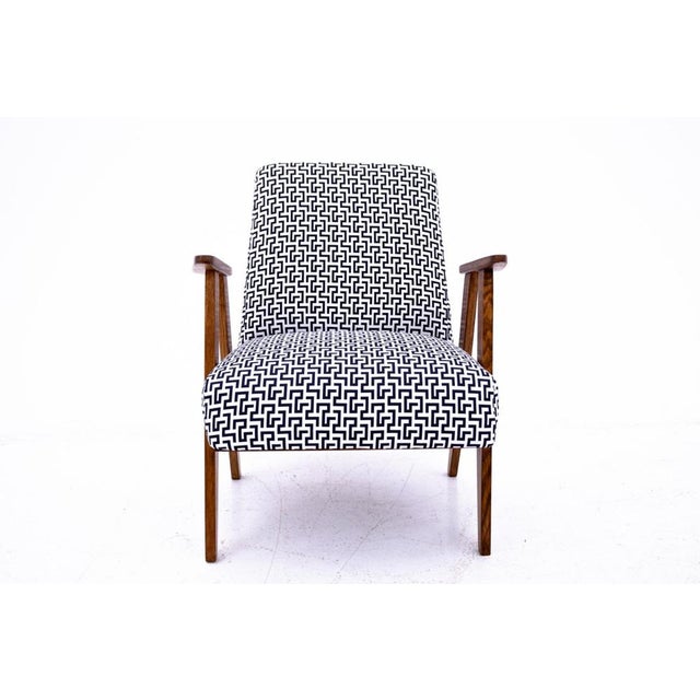 Mid-Century Modern Armchair, Poland, 1960s For Sale - Image 3 of 11