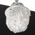 1930s Art Deco Molded & Frosted Glass Pendant W/ Cubist Detailing by Muller Freres For Sale - Image 5 of 16
