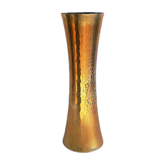 Mid-Century Golden Vase from Zanetto For Sale