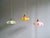 Art Deco Pendant Lights in Colored Opaline Glass, 1930s, Set of 3 For Sale - Image 14 of 17