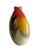 Glass Hand-Blown Art Glass Vase With Multicolored Swirl Design For Sale - Image 7 of 16