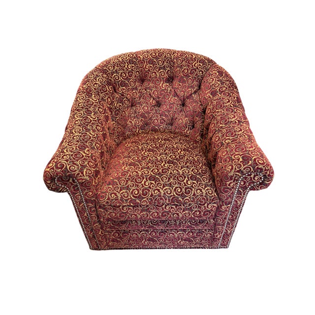 Lexington Furniture Robinson Swivel Chair - A Pair For Sale - Image 13 of 16