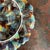 Mid 20th Century Vintage French Majolica Oyster Plate For Sale - Image 5 of 5