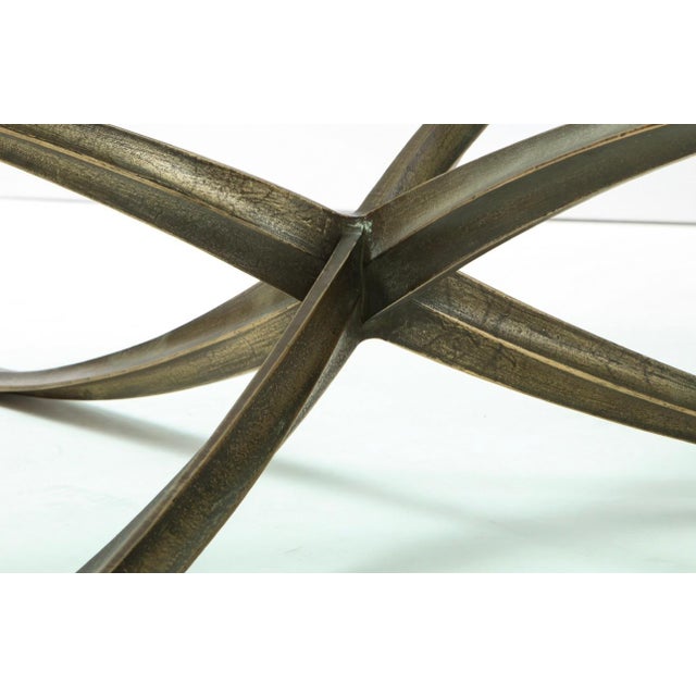 Mid-Century Modern Rare Large Michel Mangematin Bronze Coffee Table, 1962 For Sale - Image 3 of 12