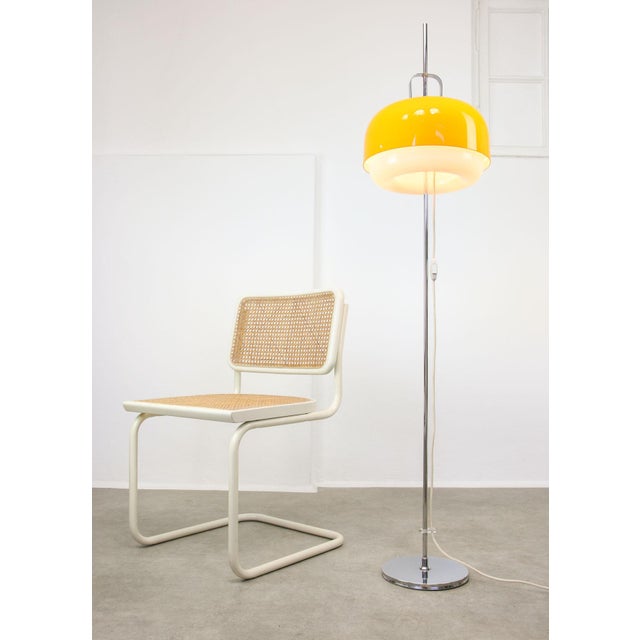 Space Age Yellow Medusa Floor Lamp by Luigi Massoni for Guzzini, 1970s For Sale - Image 18 of 18