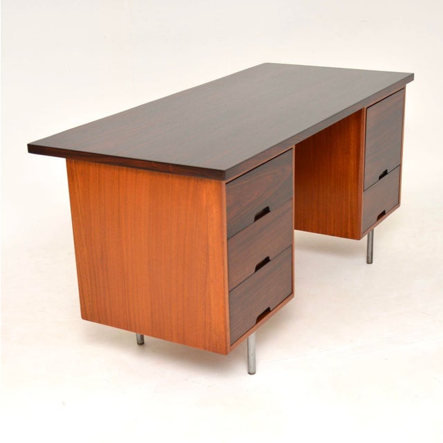 Mid-Century Modern Vintage Hilleplan Desk attributed to Robin Day, 1950s For Sale - Image 3 of 13