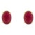 14k Solid Gold 1.82 Carat Natural Ruby Soliatire Stud Earrings for Her- A Pair For Sale