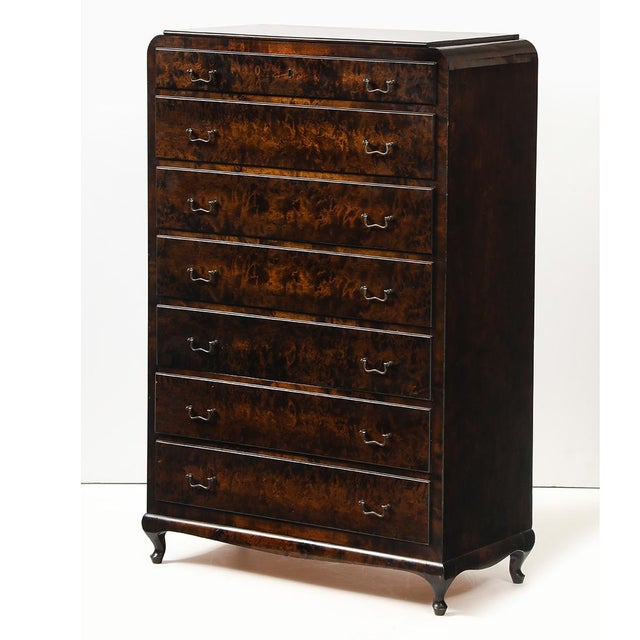 - An elegant antique chest in beautiful condition, this Art Deco stunner features 7 drawers, original hardware, and a...
