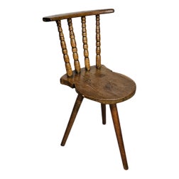 Vintage Farmers Tripod Chair For Sale