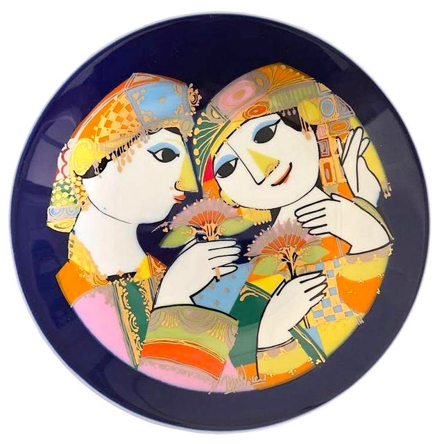1970s Round Tray Thousand and One Nights Designed by Bjorn Wiinblad for Rosenthal Studio Linie For Sale In Miami - Image 6 of 14