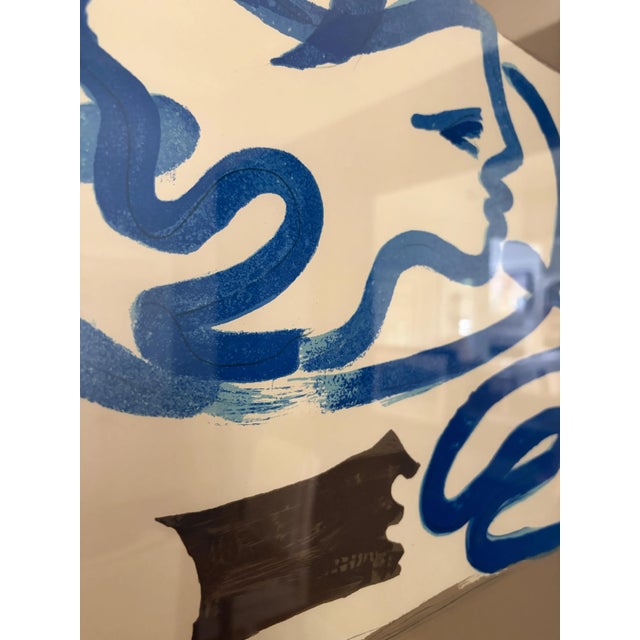 Drawing/Sketching Materials Original Vintage Georges Braque Galerie Maeght Exhibition Poster Framed French Modernism For Sale - Image 7 of 11