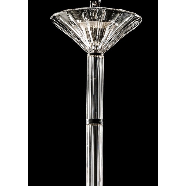 Scenographic venetian chandelier in transparent Murano glass . 12 lights for an imperial chandelier in contemporary and...