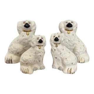 Vintage Seated Spaniel Figurines by Royal Dolton, 1940, Set of 4 For Sale