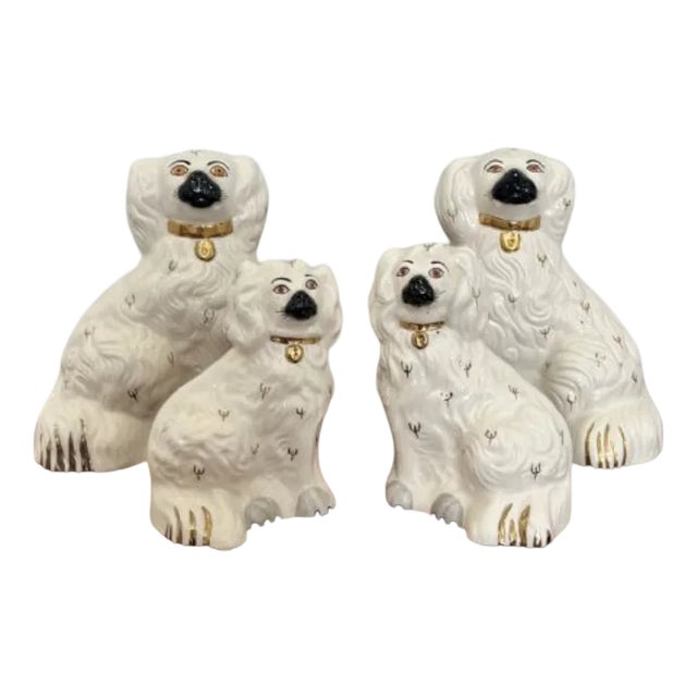 Vintage Seated Spaniel Figurines by Royal Dolton, 1940, Set of 4 For Sale