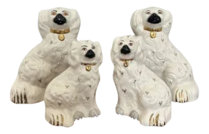 Vintage Seated Spaniel Figurines by Royal Dolton, 1940, Set of 4