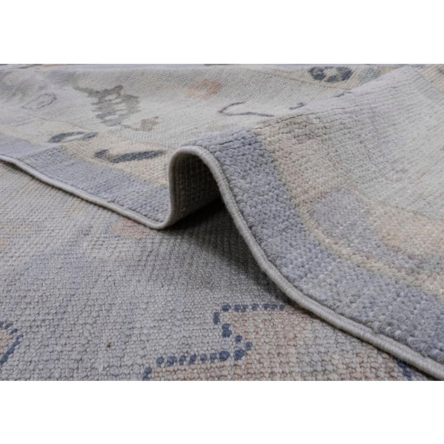 Textile Turkish Oushak Rug 9'2" x 12'8" For Sale - Image 7 of 8