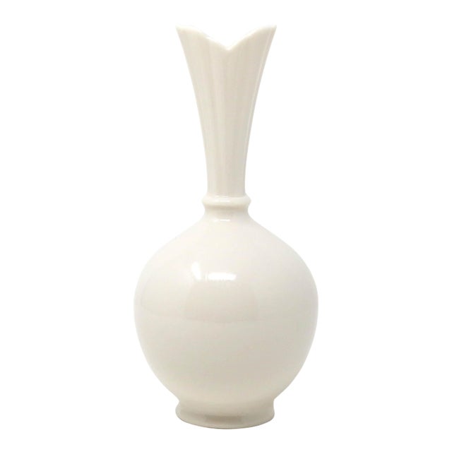 Vintage 8-Inch Onion Bulb Vase by Lenox For Sale