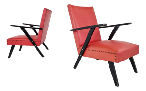 Vintage Belgian Lounge Chairs, 1960s, Set of 2