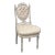 Vintage Rococo Louis XVI Style Off White French Chair For Sale
