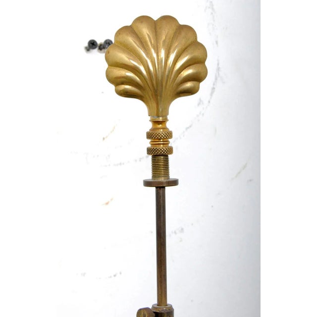 Mid 20th Century Early 20th Century Sea Shell Tole Canister Lamp #2 For Sale - Image 5 of 9