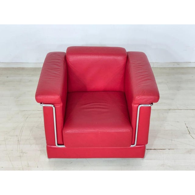 Bauhaus Carat Club Chair in Red Leather from Züco For Sale - Image 3 of 13