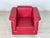 Bauhaus Carat Club Chair in Red Leather from Züco For Sale - Image 3 of 13