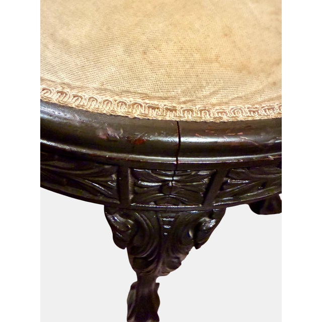 19th C Solid Mahogany Chippendale Chair-Ball Claw Feet-Carved-Antique-Victorian For Sale - Image 10 of 11