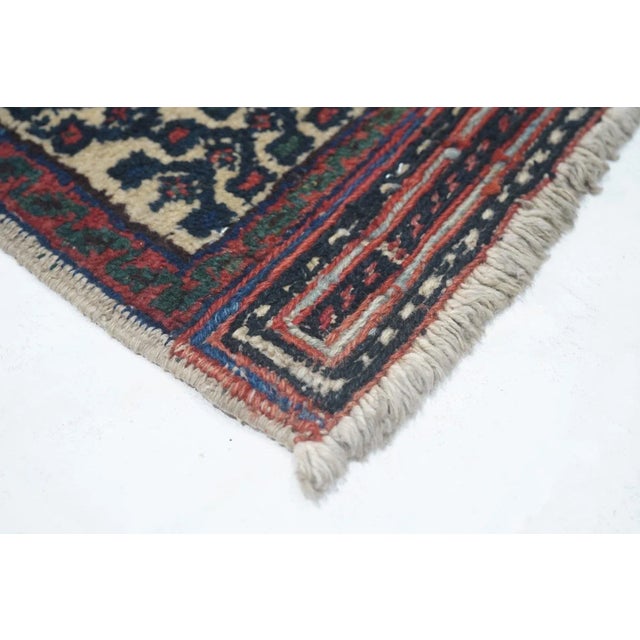 Antique Afshar Rug 3'3'' x 4'2'' For Sale - Image 4 of 10