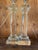 Pair of Architectural Crystal & Resin Column Table Lamps by Restoration Hardware, Circa 2006 For Sale - Image 13 of 14