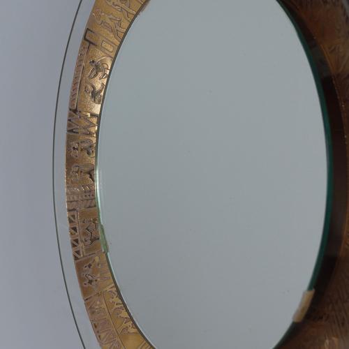 Decorative Wall Mirror with Lighting by M. Furgeri, Italy, 1960s For Sale - Image 6 of 10