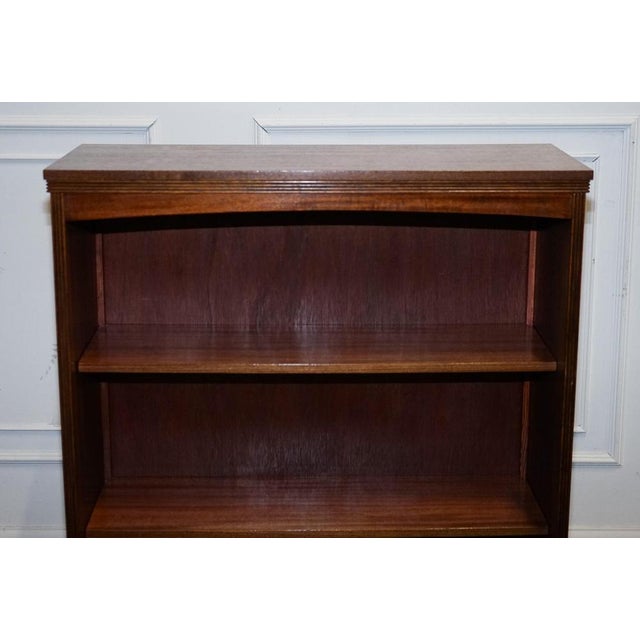 Vintage Dwarf Open Bookcase with Fixed Shelves For Sale - Image 3 of 13