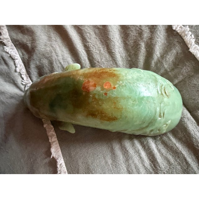 Antique Jadite “Jue” Libation Cup in the Form of a Water Buffalo. For Sale - Image 11 of 11
