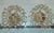 Glass Luxe 1950's Hollywood Regency 24k Plate Frame Austrian Crystal 1/2 Orb Wall Sconces Attributed to Palwa a - Pair For Sale - Image 7 of 17