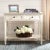 Two Drawer Console in Distressed Cream For Sale - Image 9 of 10