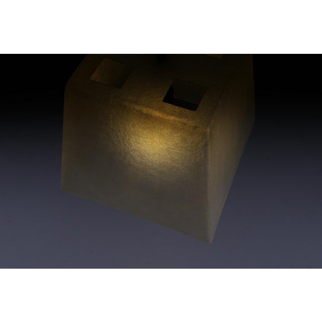 Beige Square Pendant Lamp from Roche Bobois, 1990s For Sale - Image 8 of 16
