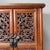 1990s Carved Hardwood Two-Door Cabinet With Plum Blossom Motifs For Sale - Image 9 of 9