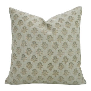 Fabdivine Handmade Block Print Pillow Cover 16x16 Inch -Bagru Buti For Sale