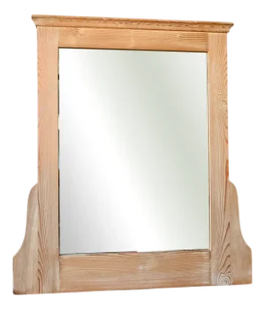 Large Country Mirror with Wooden Frame