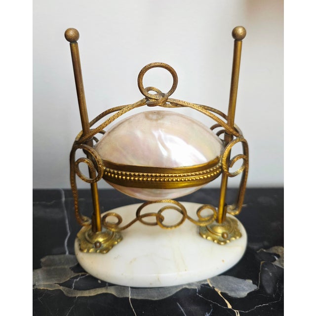 Late 19th Century Grand Tour Era Palais Royal Egg-Shaped Trinket Box For Sale - Image 4 of 6