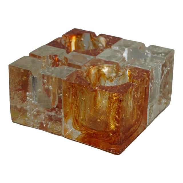 Murano Glass Ashtray from Poliarte, 1970s For Sale