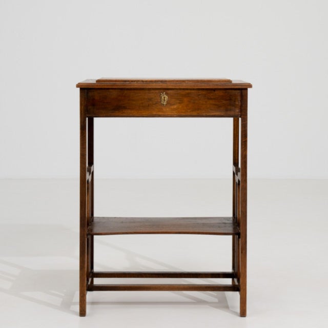 French Art Nouveau Side Table, Wood Construction, Circa 1900 France Early 1900s For Sale - Image 10 of 17