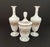 Late 19th Century White Blown Glass Opaline Glass, European Origin, Bud Vases & Jar With Lid Vanity Set- 3 Pieces For Sale - Image 11 of 18