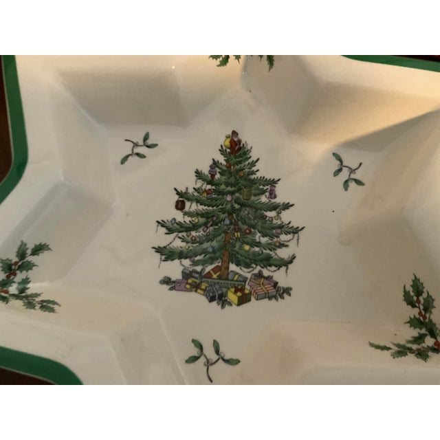 Spode Spode Christmas Tree Star-Shaped Serving Dish For Sale - Image 4 of 6