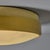 Large 1960s G.C.M.E. Brass & Textured Glass Flush Mount, Unmarked For Sale - Image 11 of 12