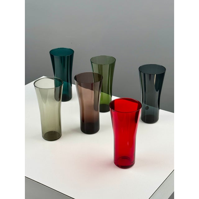 1960s Multi-Colored Drinking Glasses, 1960s, Set of 6 For Sale - Image 5 of 9