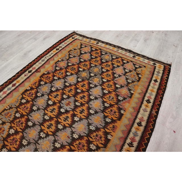 Textile Caucasian Kilim Rug, 1920s For Sale - Image 7 of 18