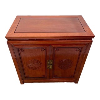 Mid Century George Zee Cabinet Silverware Storage With Drawers Adjustable Shelf For Sale