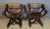 Antique Curule Armchairs, 1800s, Set of 2 For Sale - Image 5 of 15